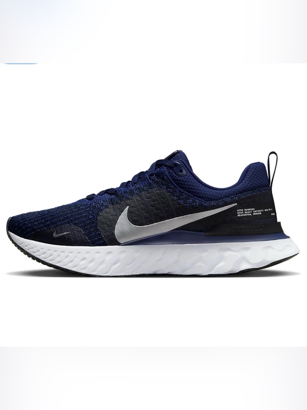 Nike React Infinity Run Flyknit 3 College Navy 9M/10.5W
